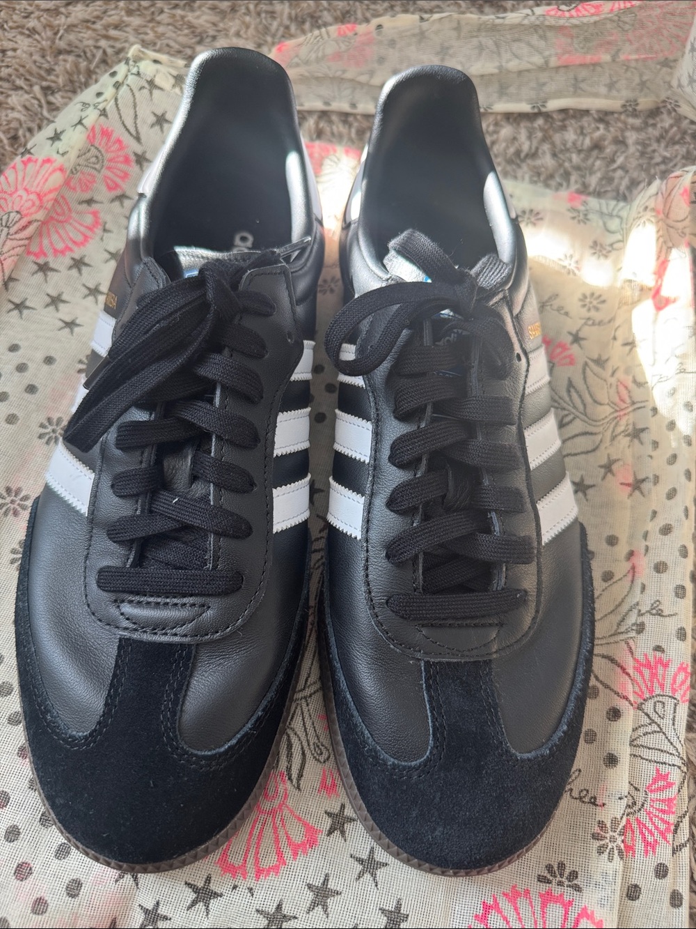 adidas Samba Sneakers in Black and White